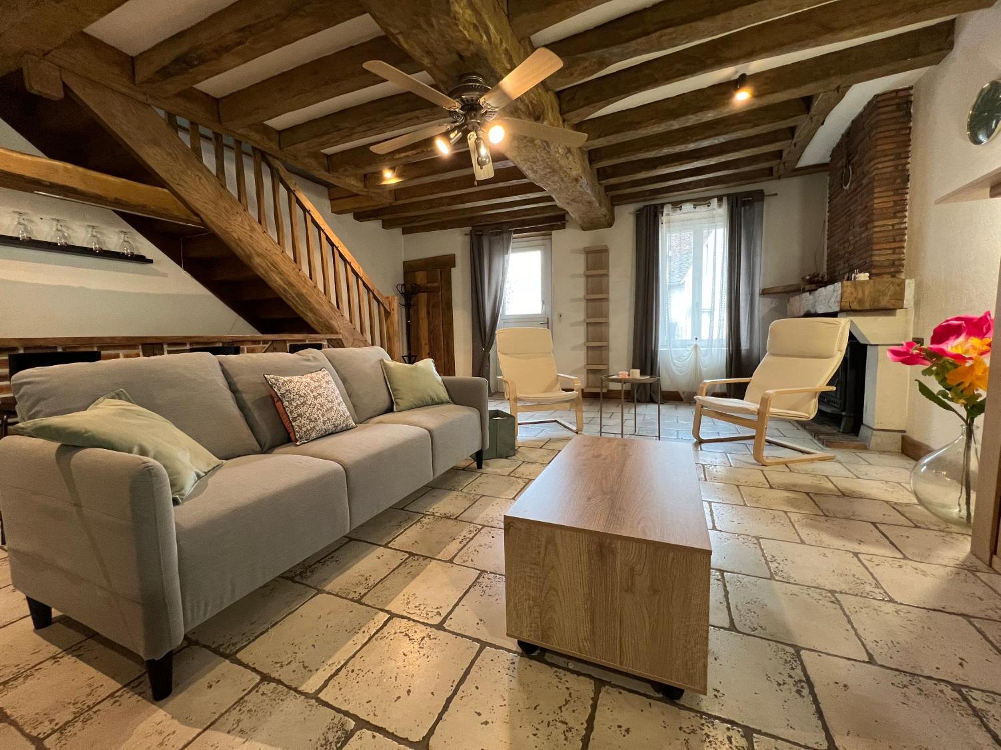 Rigolet Maison En Ville Avec Piscine Interieure Le Controis-en-Sologne Bagian luar foto